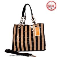 michael kors striped reliëf leer groot khaki boekentassen Outlet In Roermond h5ywh433